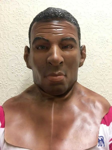 Realistic Black Man Male Model Latex Mask Disguise Boxer Ali Full Overhead Mask Costume Accessory M240906