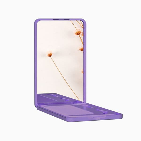 Protable Folding Mirror With Hair Comb-travel Compact Mirror For Purse,small Pocket Comb Makeup Mirror For Women,girls Espejo Plegable Portatil Wholesale
