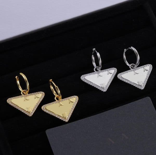 Classic Hoop Earrings Designer 18K Gold Silver Plated Geometric Jewelry Eardrop Lovers Gift for Women Wedding Party Jewelry