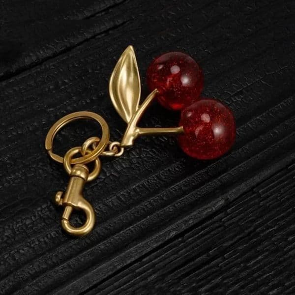 2026 New New Keychains Lanyards Fashion Charm Accessories Or Keychain Pendant Cherry Decoration Personalized Womens Bag 197 Free Shipping C