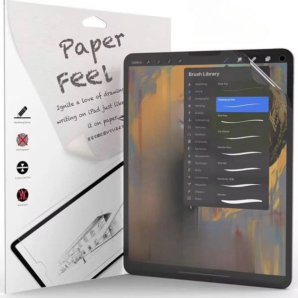Paper Film Like Screen Protector For iPad Air Pro 11 12.9 13 inch Air 2 3 10.5 Air 6th 4 5 10.9 10.2 10 9th 8 7th 10th Gen Anti-Glare Matte PET Film for Drawing with box