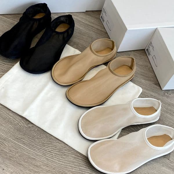 Summer Roller Coaster Transparent Mesh Solid Color Comfortable Flat Bottom Womens Shoes 240909