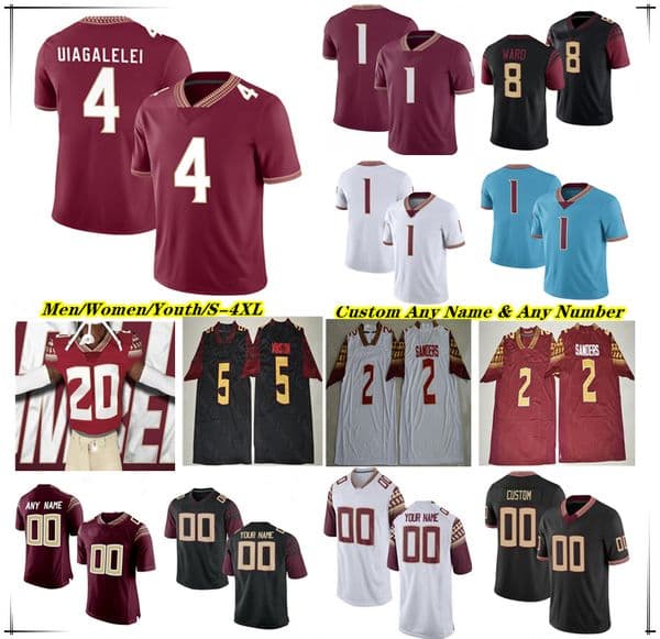 DJ Uiagalelei College Football Jersey Travis Roydell Williams Lawrance Toafili Ja'Khi Douglas Kentron Poitier Malik Benson Shyheim Brown Keon Coleman DJ Lundy 4XL