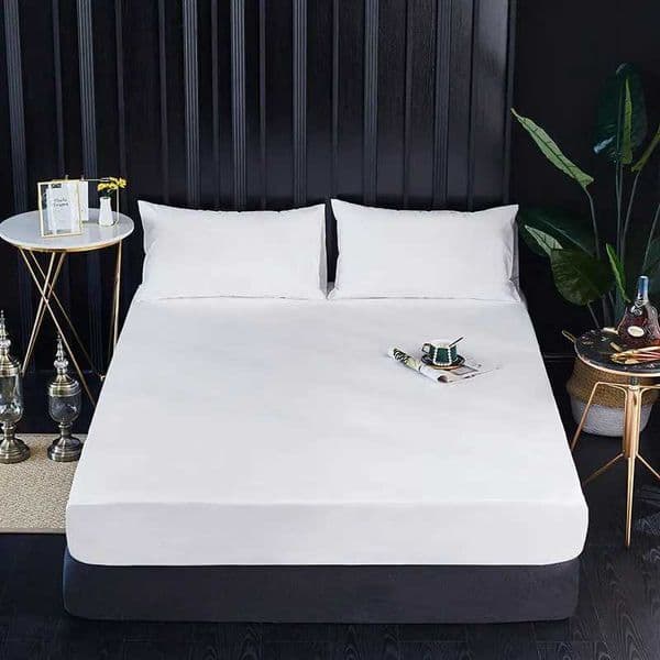 Waterproof adjustable bed cover with elastic band adjustable mattress protector double-layer bed cover 160x180x200 W240907