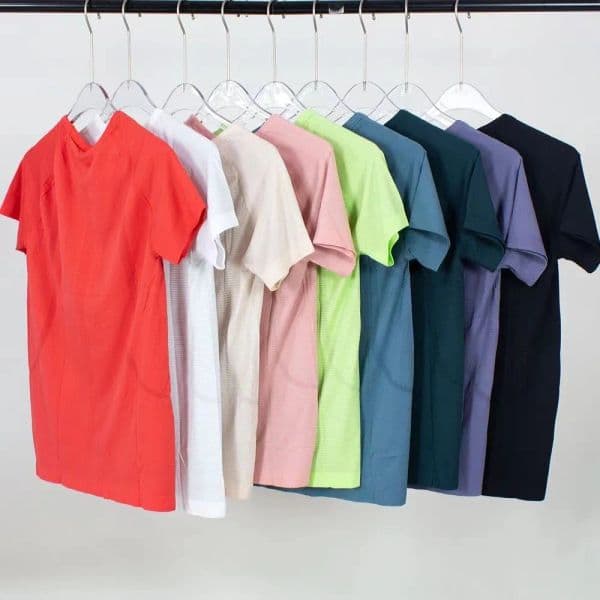 Women 2.0 Yoga Sleeve T-Shirt Womens High-Elastic Breathable Running Short Sleeves Top Quick Drying Seamless Sport-Cycling Gym Wear Jogging Fitness Clothes