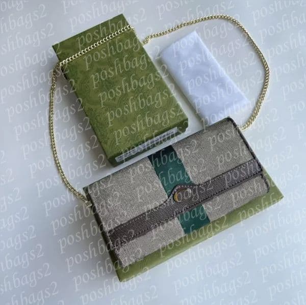 Fashion Women's Flap Wallet Sold with box packaging Wallet comes with a chain