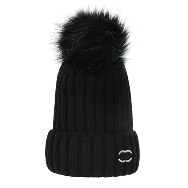 Fashion Beanie Skull Caps Designer Hat Winter Men Women Warm Winter hats Faux Fur Pom Poms Bobble Hat Outdoor warm beanies A-1