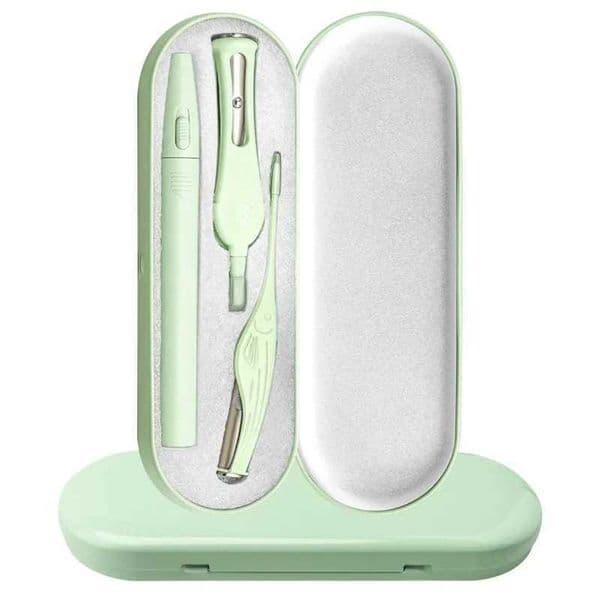 3 PCS/Set Baby Ear Nose Cleaner Suit LED Flash Light Children Ear Wax Removal Tool Silicone Sleeve Nasal Forceps with Iron Box Y240909