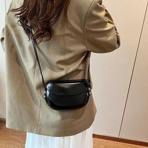 CMM 2024 Solid Color Small Flap Bag Women Korean Fashion Handbags and Purses Shoulder Bag Lady PU Leather Crossbody Bag
