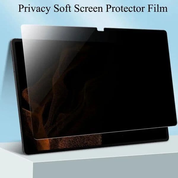 Privacy Soft PET Film For Samsung Galaxy Tab S9Ultra 14.6 S8 Ultra S9 FE S7 S8 Plus 12.4 inch Like-Paper Anti-peeping Horizontal/Vertical Screen Protector Anti Glare