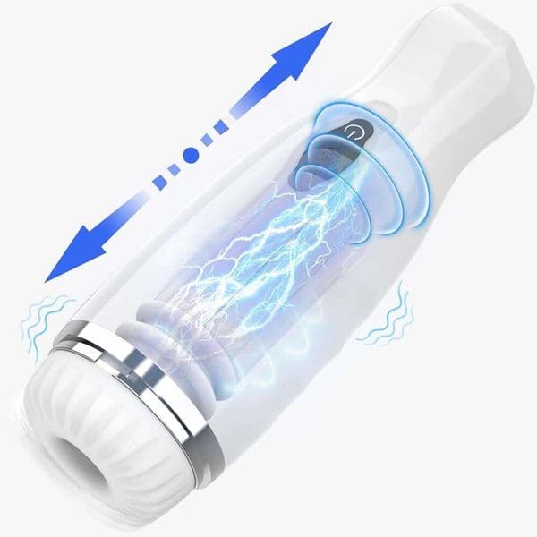 Airplane Cup Telescopic Rotating Vibration Masturbator One Click Explosion Male Masturbator Red Pomelo Sex Adult Products