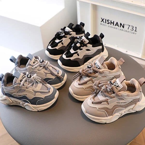 Tenis Masculino fashionable mesh breathable boys casual sports spring and autumn childrens outdoor running shoes