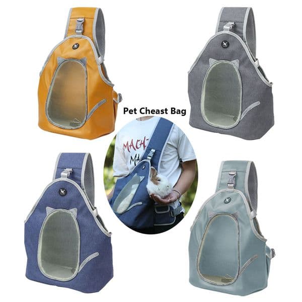 Pet Dog Sling Carrier Large Pocket Adjust Strap Anti-Falling Design Breathable Mesh Travel Safe Sling Bag Carrier for Dogs Cats