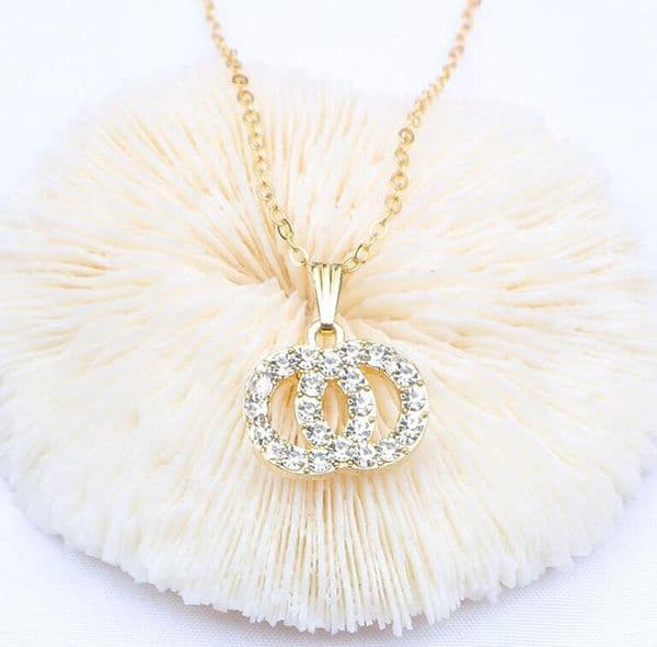 Famous Designer Letter Pendant Necklaces Tiger Head Chain 18K Gold Plated Flower Crystal Pearl Rhinestone Sweater Necklace Women Party Jewelry Accessories