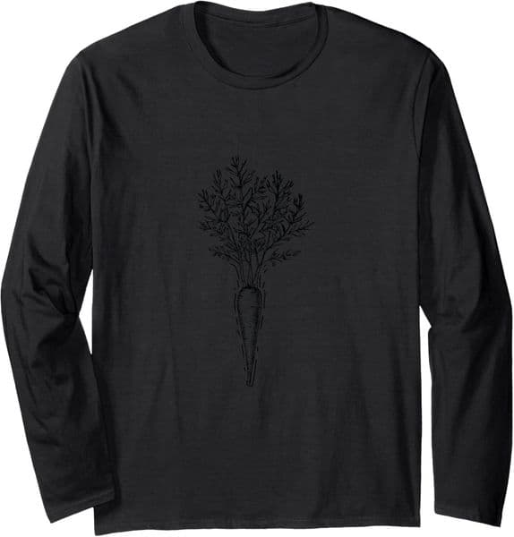 Long Sleeve Shirts for Men sweatshirt Carrot Vegetarian Vegan Farmer Market Gardener Gift Long Sleeve T shirt Streetwear Casual tops clothes