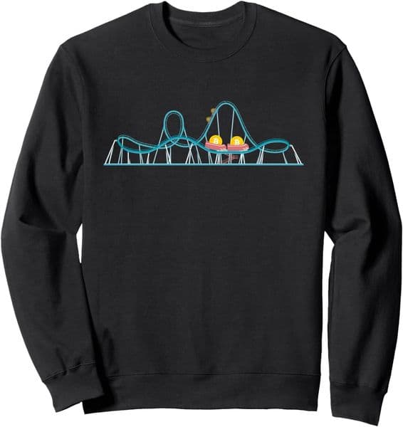 Long Sleeve Shirts for Men sweatshirt Bitcoin Traveling On A Roller Coaster Crypto Geek Sweatshirt Tee Streetwear Casual tops clothes bd
