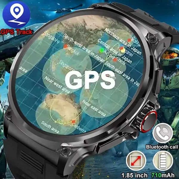 Smart Watches 2024 new 185inch ultra high definition smartwatch GPS tracking highdefinition Bluetooth calling 710 Mah large battery with 400dial suita J240913