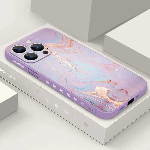 Watercolor Marble Case For iPhone 15 Pro Max Coque Shockproof Soft Silicone Phone Cover For iPhone 14 Pro Max 13 12 11 16 Capa Z240914