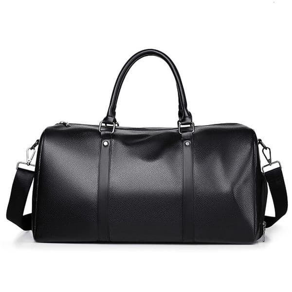 Retro short distance travel bag large capacity sports motorcycle training Pu waterproof leisure fitness bag 240914