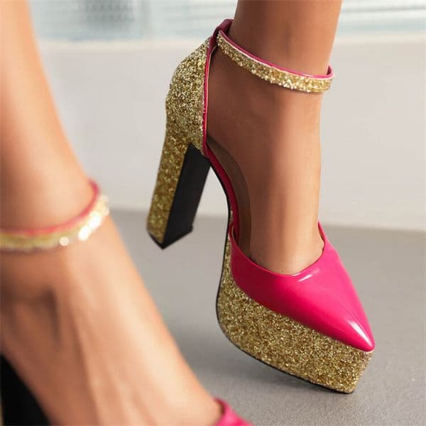 2025 new Design Brand Shiny Sier Red Women's Sandals 2023 New Sexy 15.5cm High Heel Bridal Wedding Party Nightclub Women Shoes Size 43 64c7
