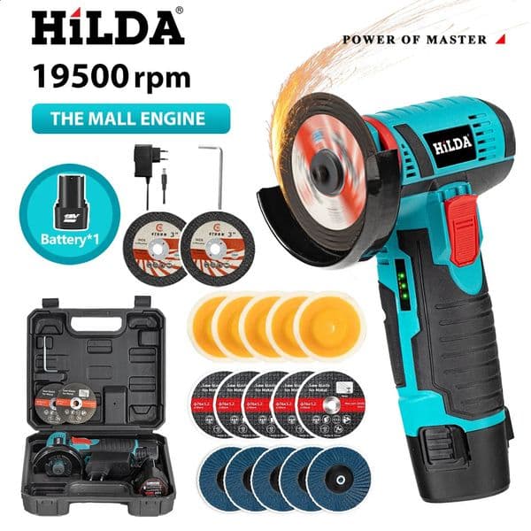 HILDA 12V angle grinder for cutting diamond micro charging polishing 240913