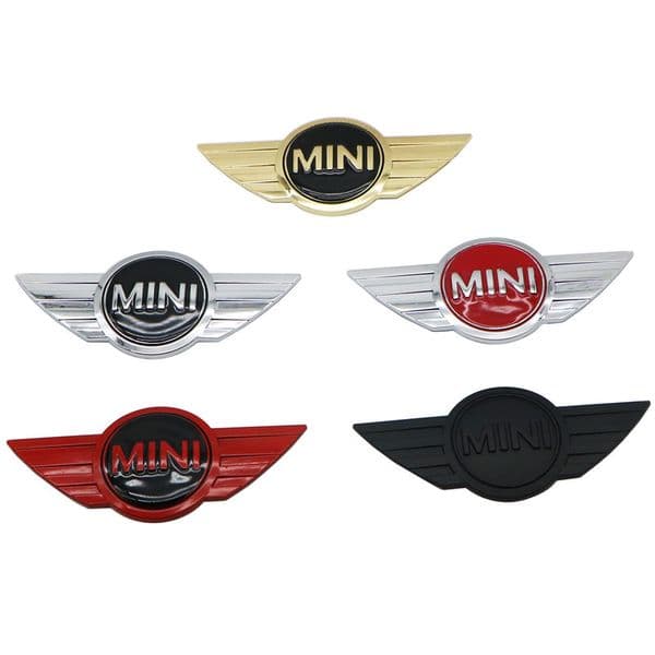 Mini Cooper Logo 3D Car Stickers Metal Emblems for MINI Car Front Badge Logo with 3M sticker for Car Badges Emblem Decoration
