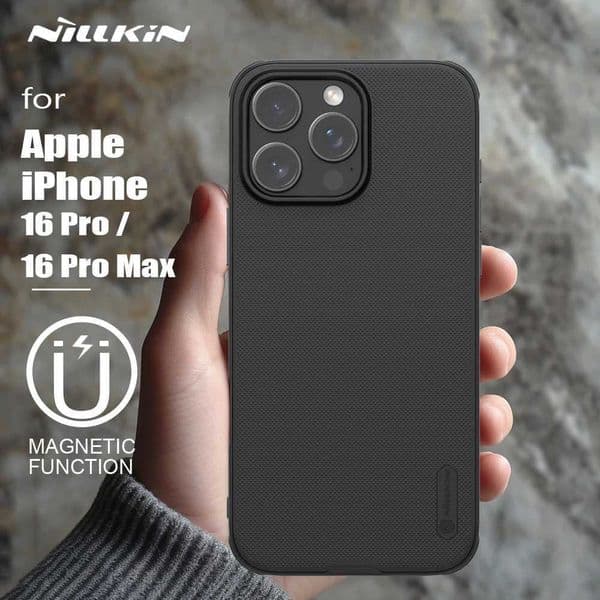 for iPhone 16 Pro Max / 16 Pro Nillkin Case Magnetic Frosted Pro Adapt Matte full 360 soft frame Back Cover M240914