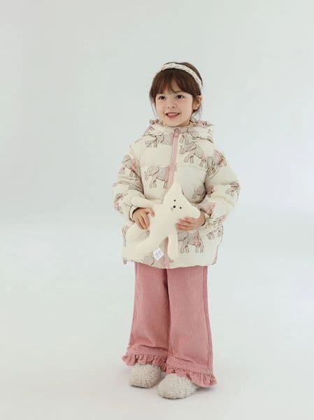 Winter Children Girl Down Jacket Cartoon Rabbbit Thicken Warm Baby Kid Zipper Snowsuits For Girls 16Y Infant Hooded Parka 240905