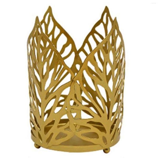 Candle Holders Holder Leaf Lamp Dinner Iron Art Candlestick For Modern And Traditional Table Setting