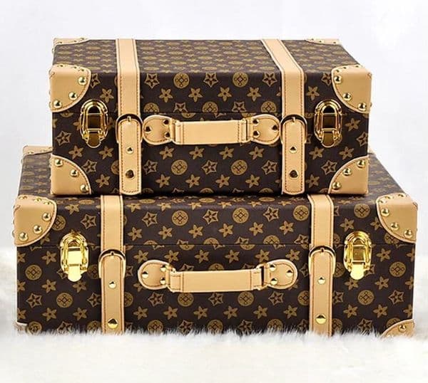 High Quality Designer Letter Leather Home Box Cloakroom Clothing Wardrobe Storage 1212