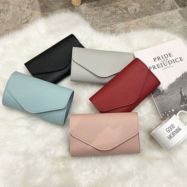 Wallet Fashion Clutch Bag Women Elegant Wallets Woman Card Holders Leather Ladies Coin Purse Covered Hasp Cardholder Lipstick Bags CYD2409193