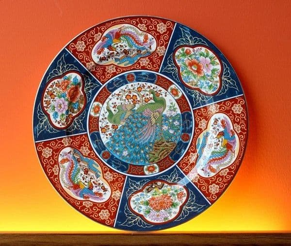 Japanese Oak Gold Lacquer Ceramic Decorative Collection Board Hallway 30cm Tea Set Pavilion Plate Tray 240919