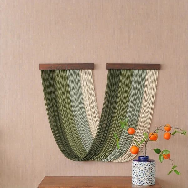 1 Macrame yarn hanger a gift for mom bedroom wall geometric home decoration Scandinavian art 240919