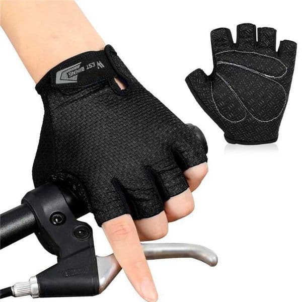 Western style bicycle half finger bicycle gloves anti slip motorcycle MTB road bicycle gloves mens running and fitness bicycle gloves CL240920