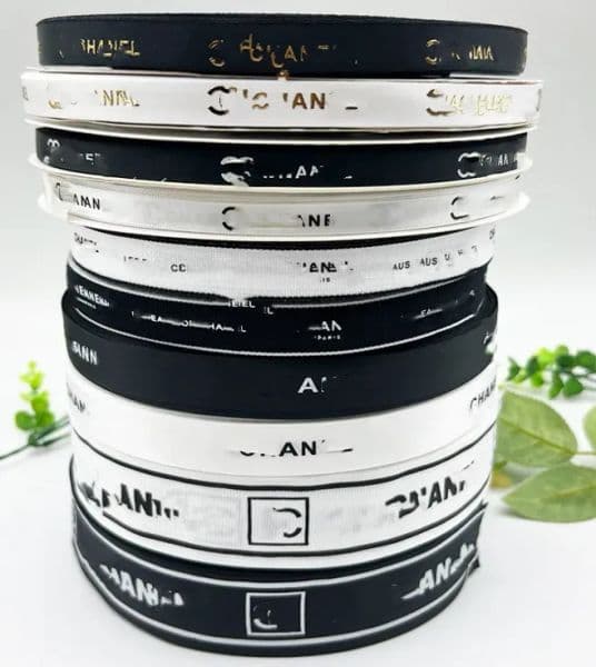 Big Brand Logo Bow Jewelry Diy Webbing Ribbon Flowers Gift Box Packing Tape Shoelaces 1.0cm Wholesale