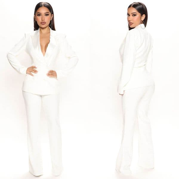 Ivory Wedding Women Pants Suits Birthday Party Guest Formal Wear Jacket Blazer 2 Pieces Custom Made