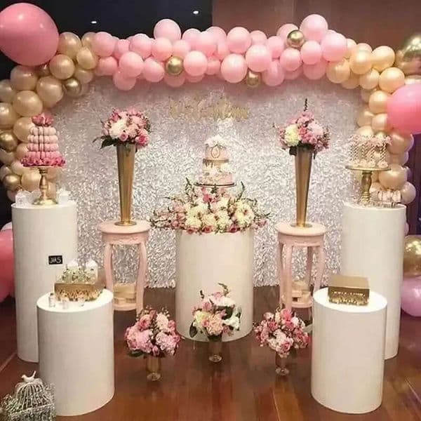 Round Display Art 3Pcs Cyder Pedestal Decor Cake Rack Pths Pillars For DIY Wedding Party Decorations Holiday ations