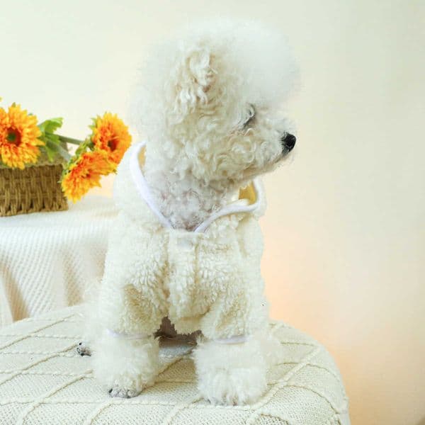 Dog Apparel PETCIRCLE Pet Circle Dog Clothes Christmas Velvet - Claw and Sweet Mouth Snowman