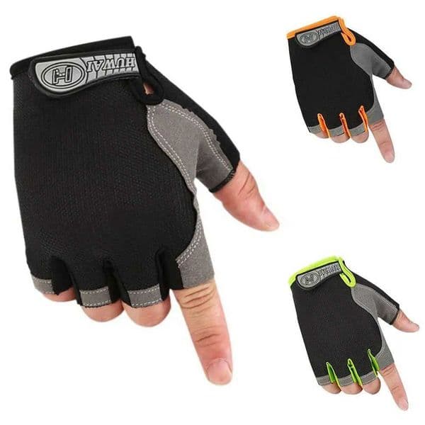 Womens bicycle gloves outdoor sports half finger gloves anti slip breathable bicycle fishing gym gloves wrist bag gloves CL240921