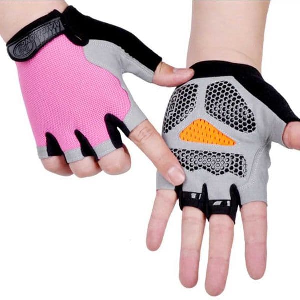Hot bicycle anti slip and sweat proof mens half finger gloves breathable and shockproof sports gloves bicycle gloves CL240921
