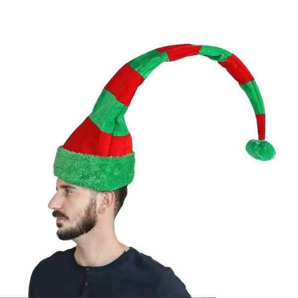 2024 New Christmas Long Hat Creative Elf Hat Party Red White Red Green Atmosphere Clown Hat Christmas Hat Decorative Hat Y240921