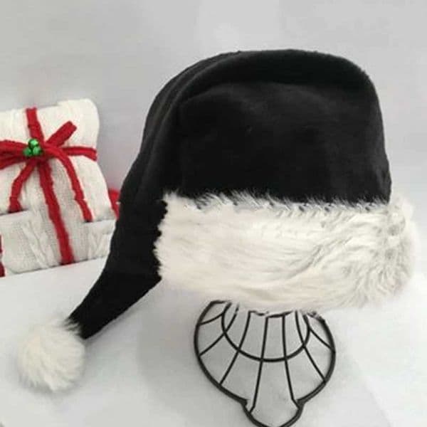 Christmas Hat Thick Plush Adult Christmas Decorations Santa Claus New Year Gift Warm Winter Household Products Holiday Supplies Y240921
