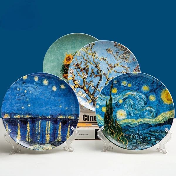 High quality ceramic decorative panel home living room decoration hanging Chinese dining table 240919