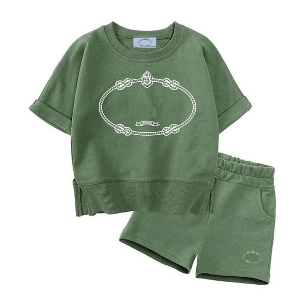 7 styles Luxury Clothing Sets Kids Designer fashion Clothes Suits Girl Boy Clothing Summer Infantis Baby sets chlidren sport suits L260528