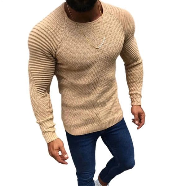 Arrivals Pullover Men O-neck Solid Color Long Sleeve Warm Slim Sweaters Men Mens Sweater Male Clothing 240919