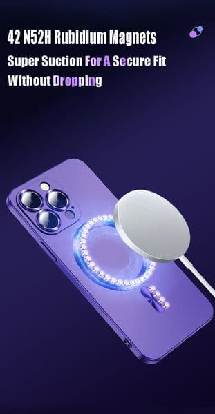 Magnetic Wireless Charge Phone Cases For iPhone 17 16 15 14 13 12 11 Pro Max Plus Case Camera Protection Cover Accessories