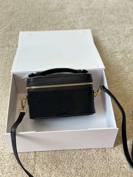 Designer vanity bag zipper sling bag Luxury shoulder bags for woman Fashion handbag toiletry pouch lady Crossbody bag Satchel clutch trunk cosmetics bag chain PRPU