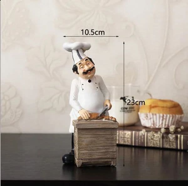 Creative resin cook kitchener chefs decoration fashion chef decor bar showcase restaurant cafe cake shop display figure statue 240920