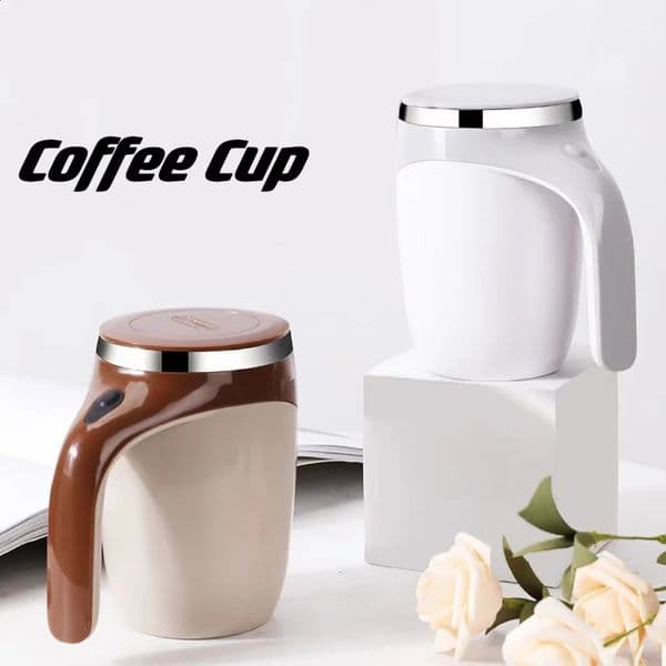 Coffee Cup Lazy Automatic Stirring 304 Stainless Steel Rotating Electric Milk Office Travel 240923