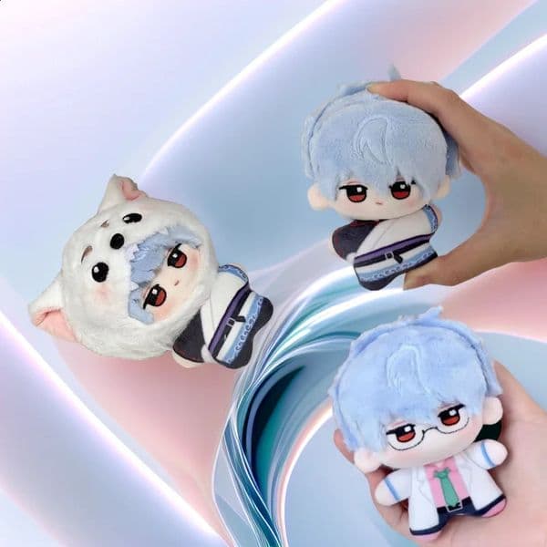 2026 New 2026 10Cm Sakata Gintoki Gintama Plush Doll Keychain Packaging Decoration Cute Stuffed Toy For Collecting Perfect Birthday Gift Children Toys